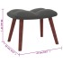 Sillón de relax con taburete terciopelo gris