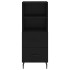 Aparador de madera contrachapada negro 34,5x34x180