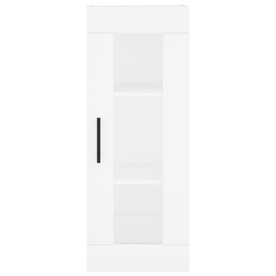 Aparador alto madera contrachapada blanco 34,5x34x180