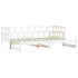 Sofá cama nido madera maciza de pino blanco 80x200