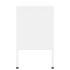 Mueble para TV de acero blanco 105x35x50