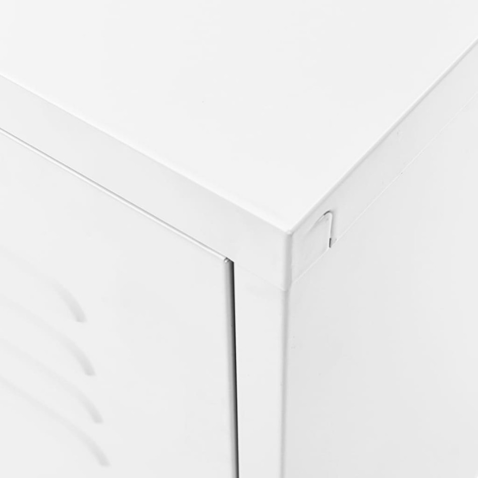 Mueble para TV de acero blanco 105x35x50