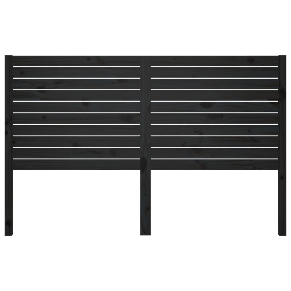 Cabecero de cama madera maciza de pino negro 156x4x100