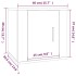 Set de muebles de TV 5 pzas madera contrachapada blanco
