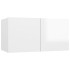 Set de muebles de TV 8 pzas madera contrachapada blanco