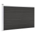 Valla de jardín de WPC gris 175x105