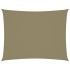 Toldo de vela rectangular tela Oxford beige 5x7