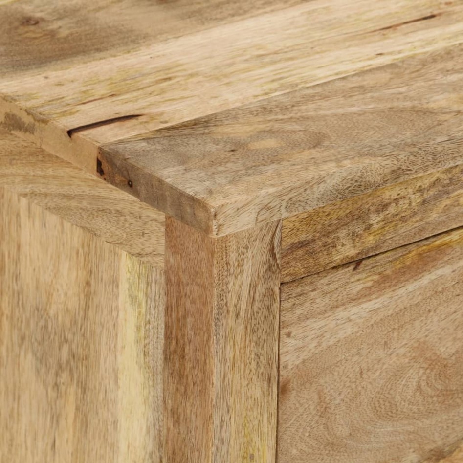 Mesita de noche de madera maciza de mango 45x35x60