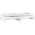 Sofá cama extraíble madera maciza de pino blanco 2x(90x200)