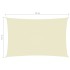 Toldo de vela rectangular tela Oxford color crema 5x8