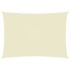 Toldo de vela rectangular tela Oxford color crema 6x8
