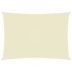 Toldo de vela rectangular tela Oxford color crema 6x8 m