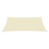 Toldo de vela rectangular tela Oxford color crema 6x8
