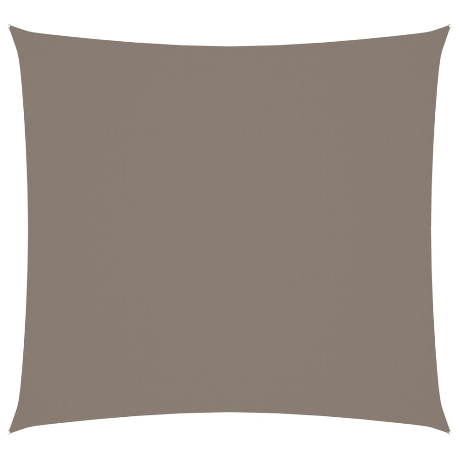 Toldo de vela cuadrado tela Oxford gris taupe 6x6