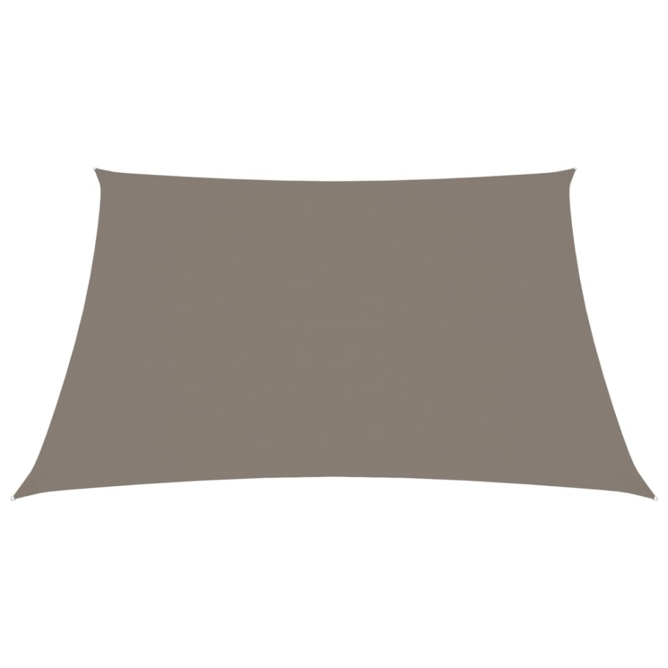 Toldo de vela cuadrado tela Oxford gris taupe 6x6