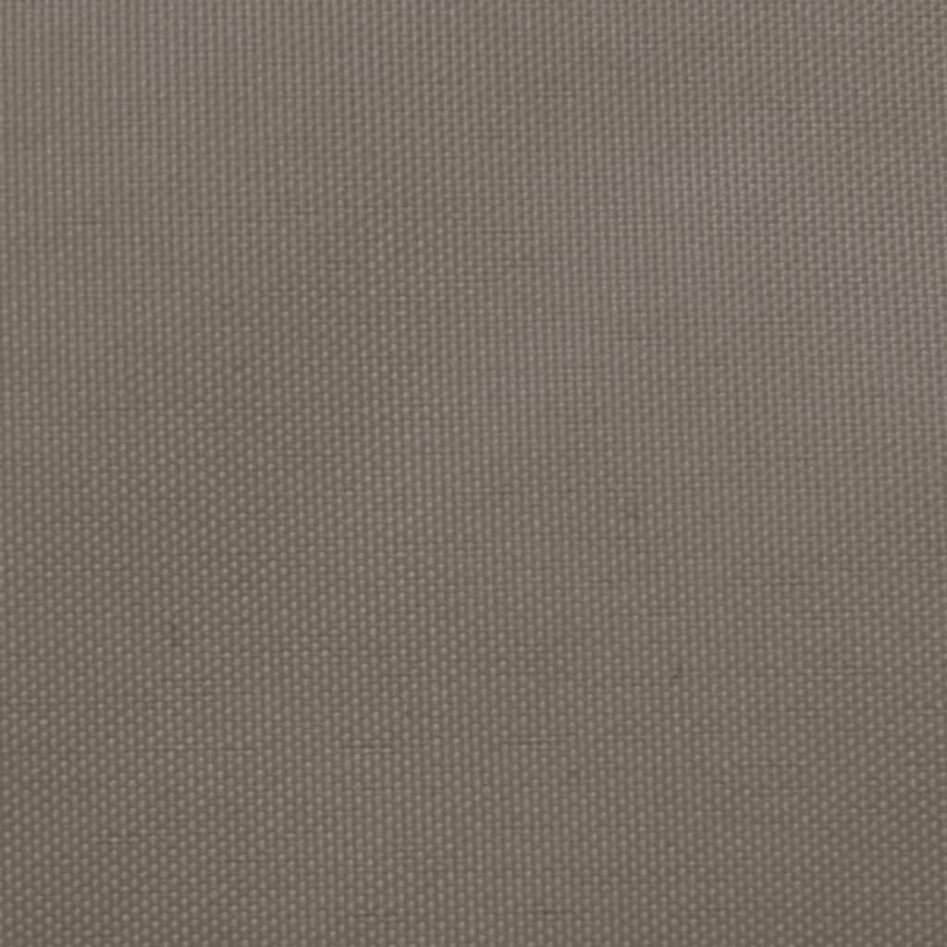 Toldo de vela rectangular tela Oxford gris taupe 5x8
