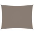 Toldo de vela rectangular tela Oxford gris taupe 6x8