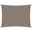 Toldo de vela rectangular tela Oxford gris taupe 6x8 m