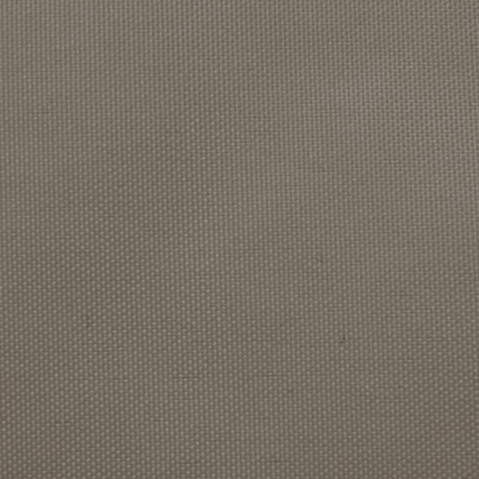 Toldo de vela rectangular tela Oxford gris taupe 6x8