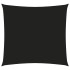 Toldo de vela cuadrado tela Oxford negro 6x6