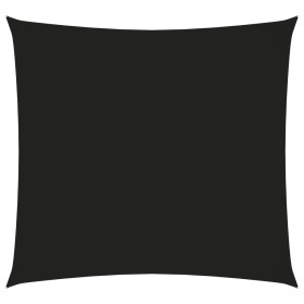 Toldo de vela cuadrado tela Oxford negro 6x6