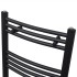 Radiador toallero de baño curvo negro 500 x 1160