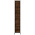 Estantería de madera ingeniería marrón roble 78,5x33x188,5