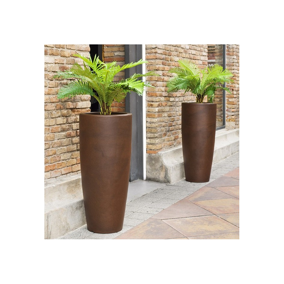 macetero iluminado Bambú