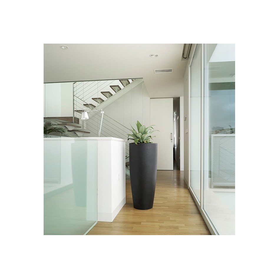 macetero iluminado Bambú