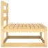Juego de muebles de jardín 3 piezas madera maciza de