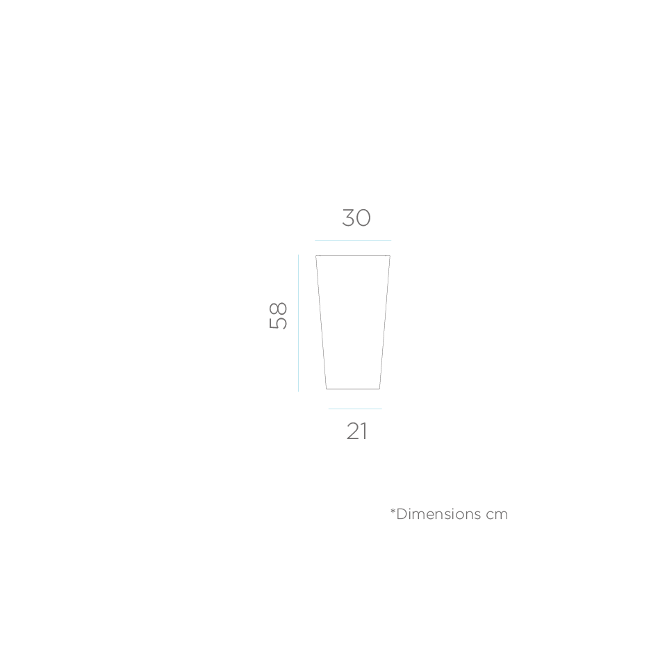 Macetero iluminado Limesa