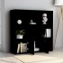 Estantería de madera contrachapada negro 98x30x98