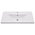 Lavabo encastrado de cerámica blanco 81x39,5x18,5