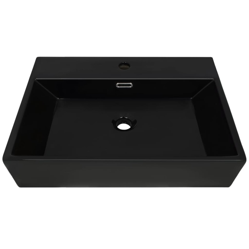 Lavabo con orificio para grifo cerámica 76x42,5x14,5 cm