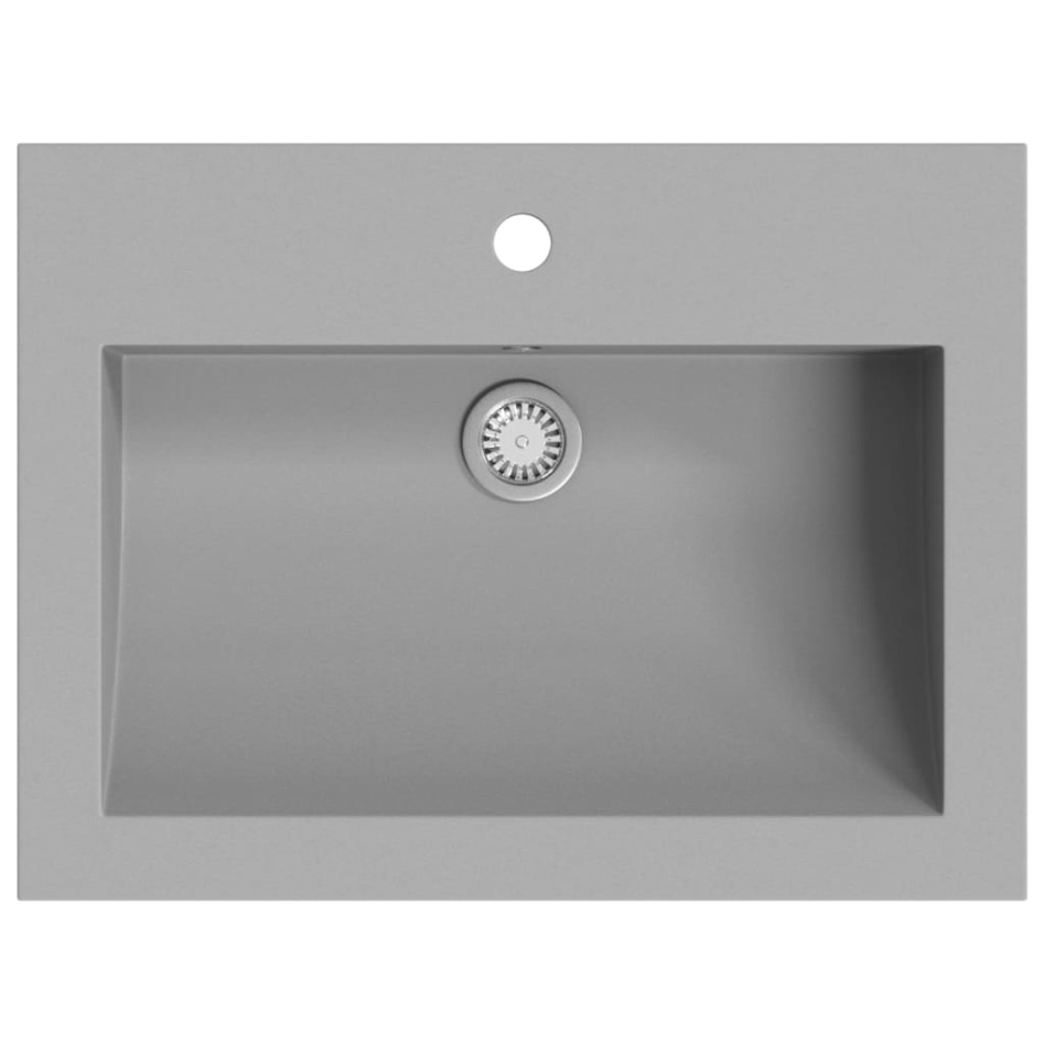 Lavabo de granito gris 600x450x120