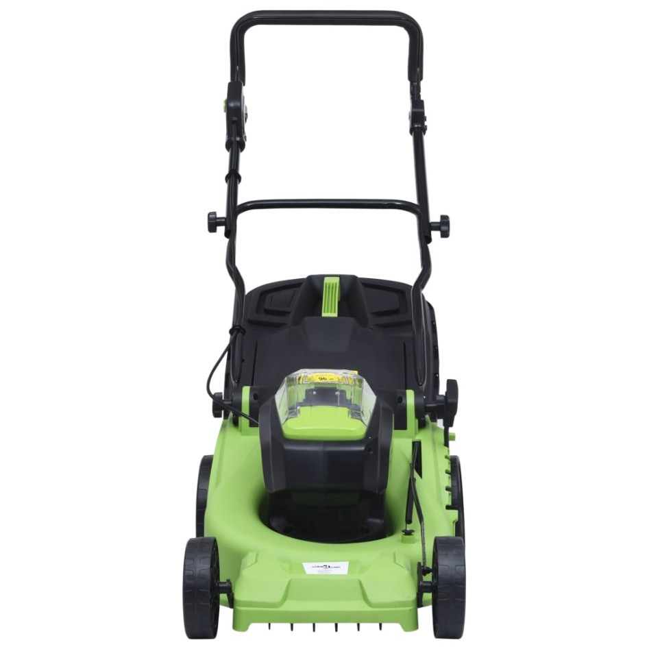 Cortacésped sin cables con dos baterías 20V 2000 mAh