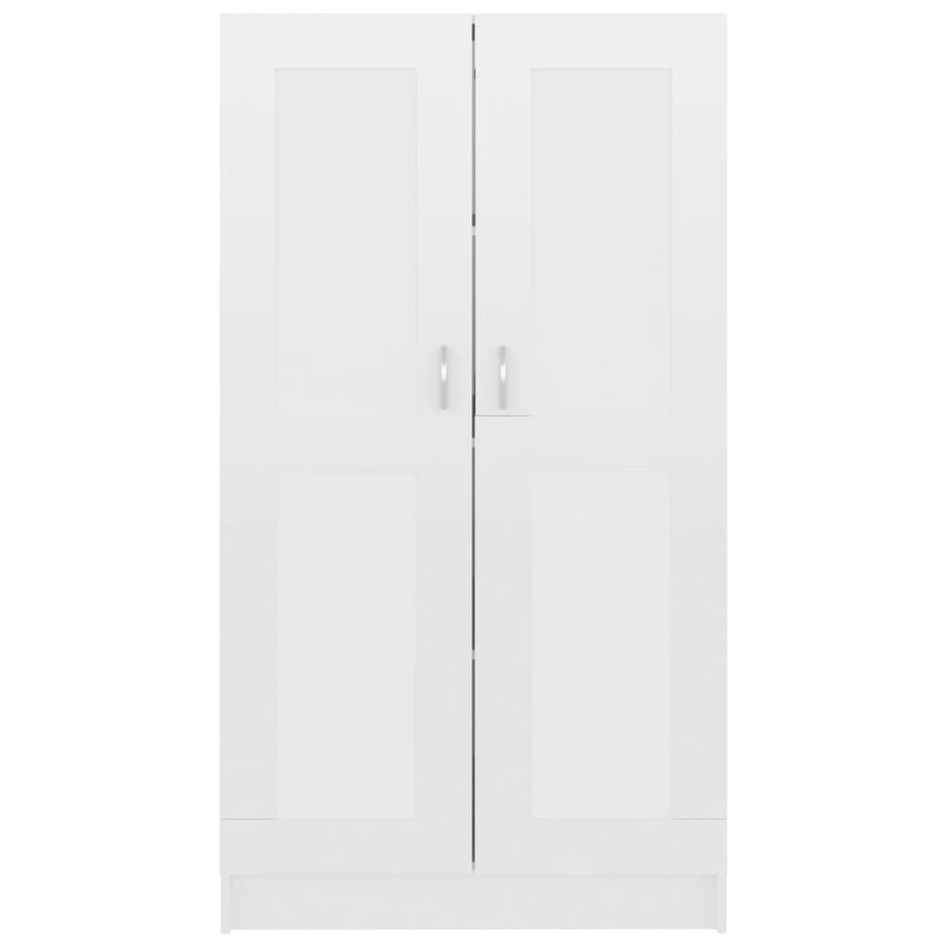 Estantería madera contrachapada blanco brillo 82,5x30,5x150