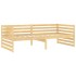 Sofá cama con colchón madera de pino maciza 90x200