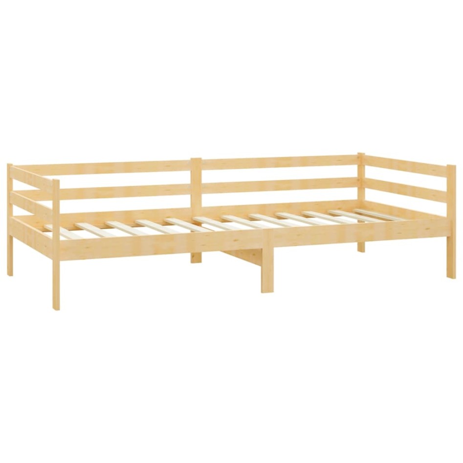 Sofá cama con cajones madera de pino maciza 90x200