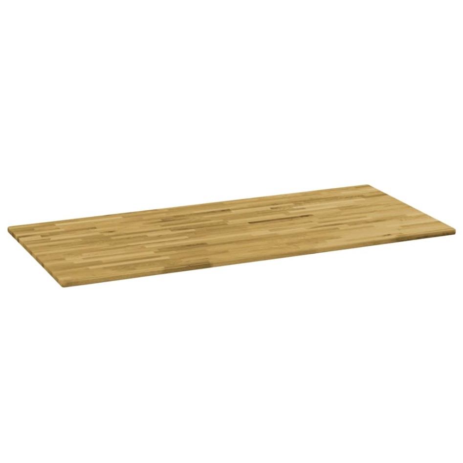 Tablero de mesa rectangular madera maciza roble 23 mm 140x60
