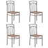 Sillas de comedor 4 unidades MDF