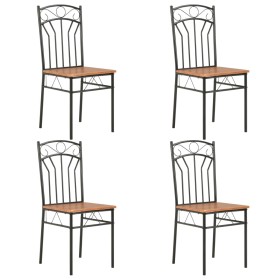 Sillas de comedor 4 unidades MDF