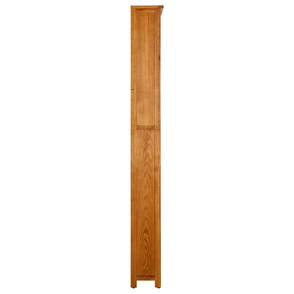 vidaX Estantería de 7 niveles de madera maciza de roble 90x22,5x200