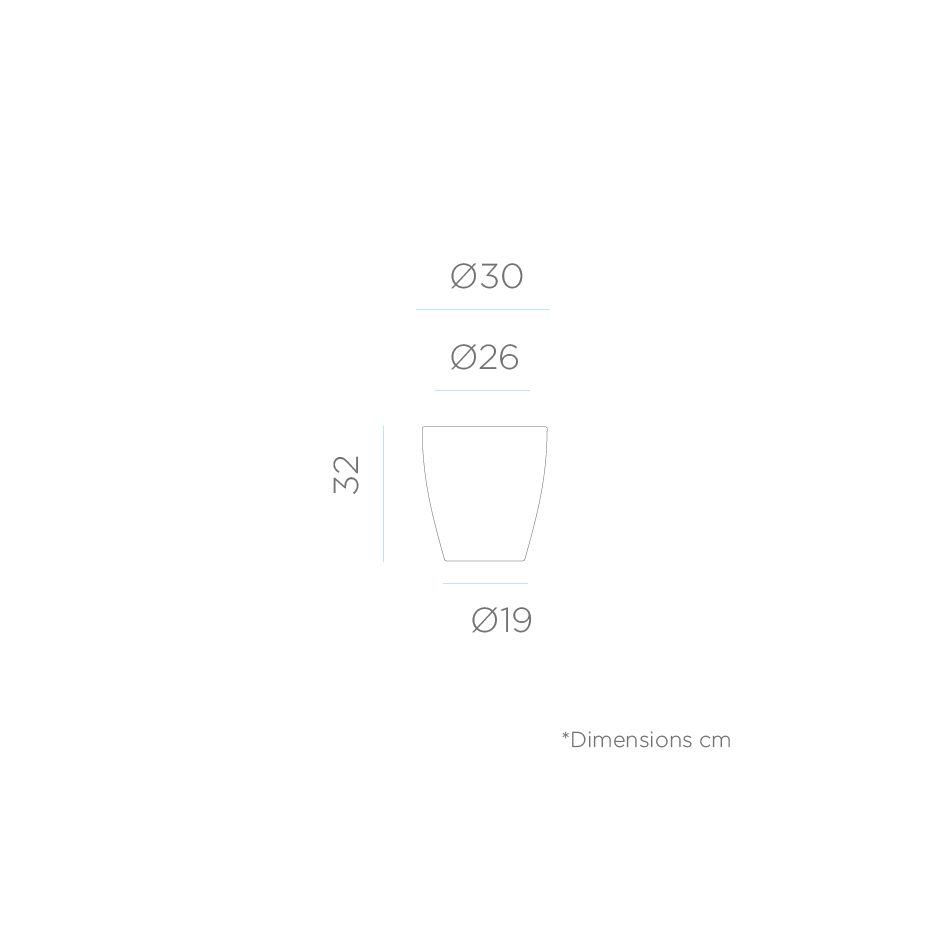 Macetero decorativo con luz