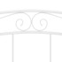 Estructura de cama de metal blanco 180x200