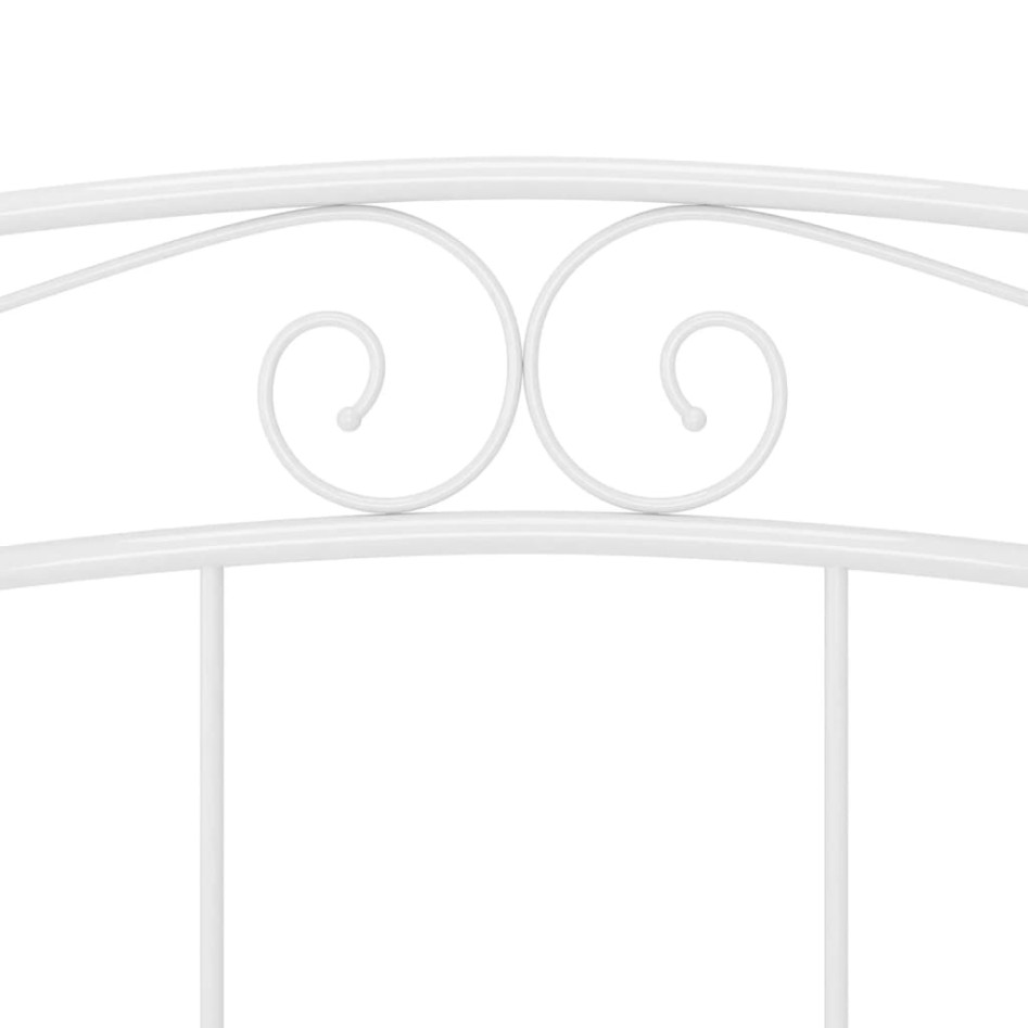 Estructura de cama de metal blanco 180x200