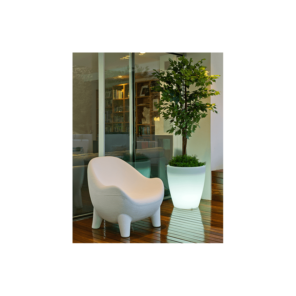 Macetero de líneas redondas, modelo Violeta 40