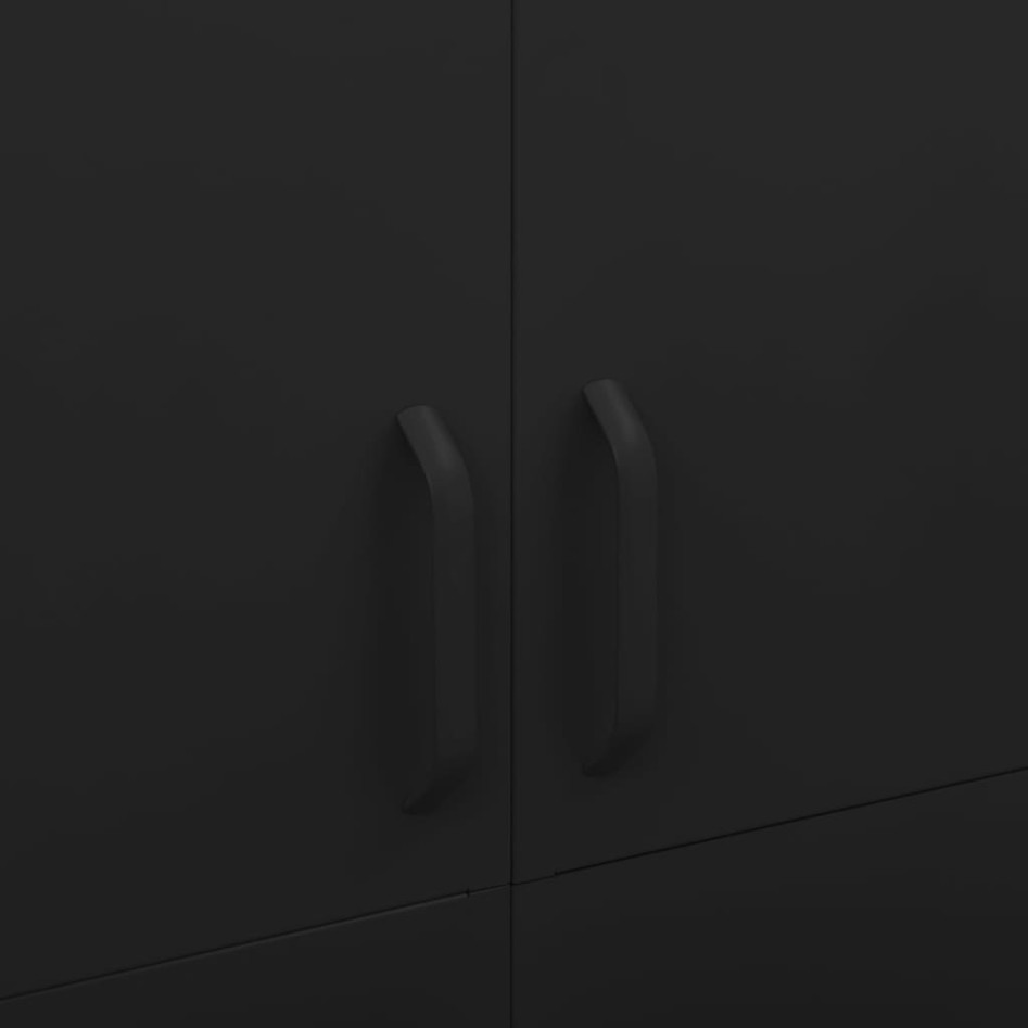 Armario de acero negro 90x50x180