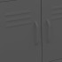 Armario de almacenamiento acero gris antracita 60x35x56