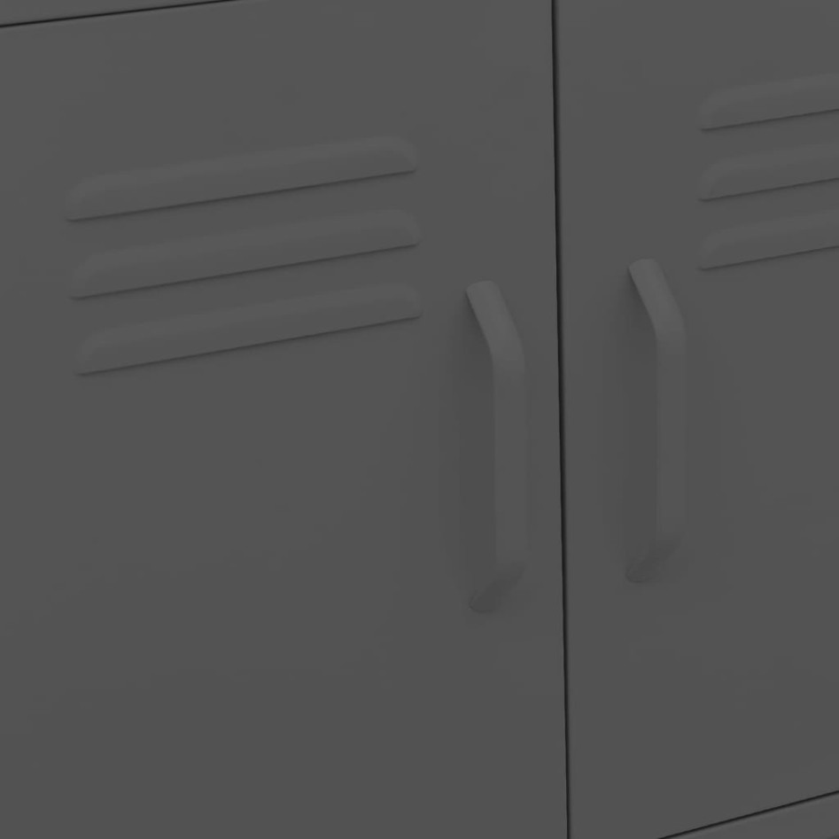 Armario de almacenamiento acero gris antracita 60x35x56